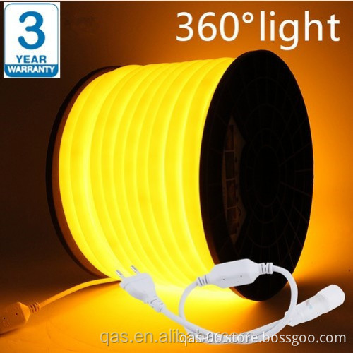 Silicone 360 Degree Round LED RGB Neon Flex Light - 50m Rolls, Diameter 14mm | AC110-220V